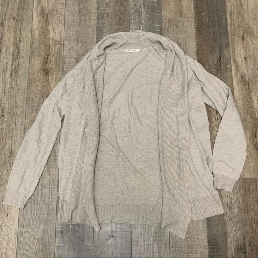 Marine Layer Open Cardigan Tan Size S
